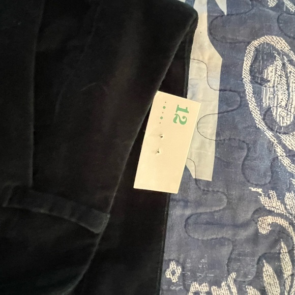 Velvet green pants with pockets. Brand new - Picture 5 of 10